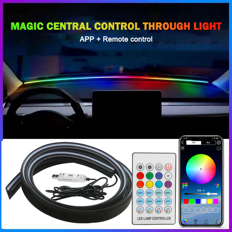 Car Accessories Sound System - 1.5M LED Car Dashboard Sealing Strip