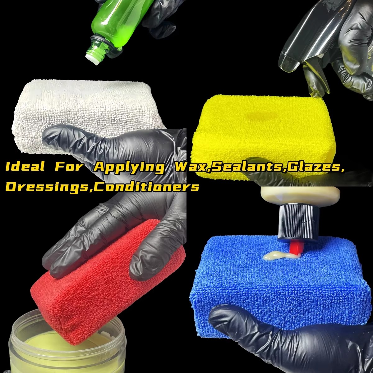 8PCS Microfibre Car Wax Applic - Car Wax Polishing Pad 评论和价格