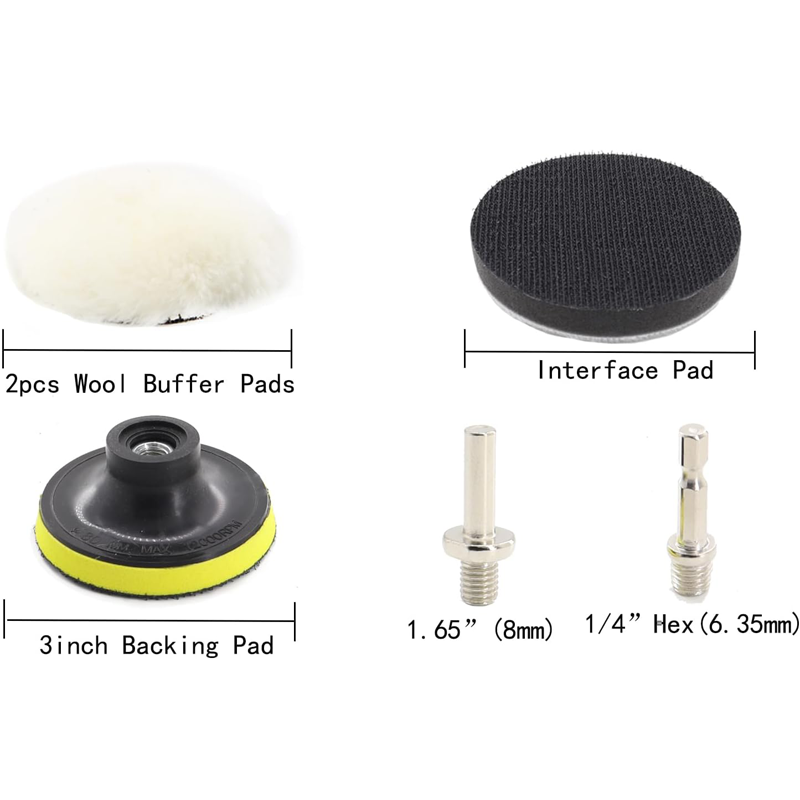 3Inch 75MM Car Headlight Resto - Car Wax Polishing Pad 评论和价格