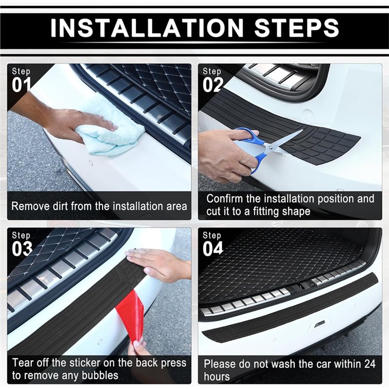 Car Rear Bumper Protector 2 PC - Bumper Guard Protector 评论和价格