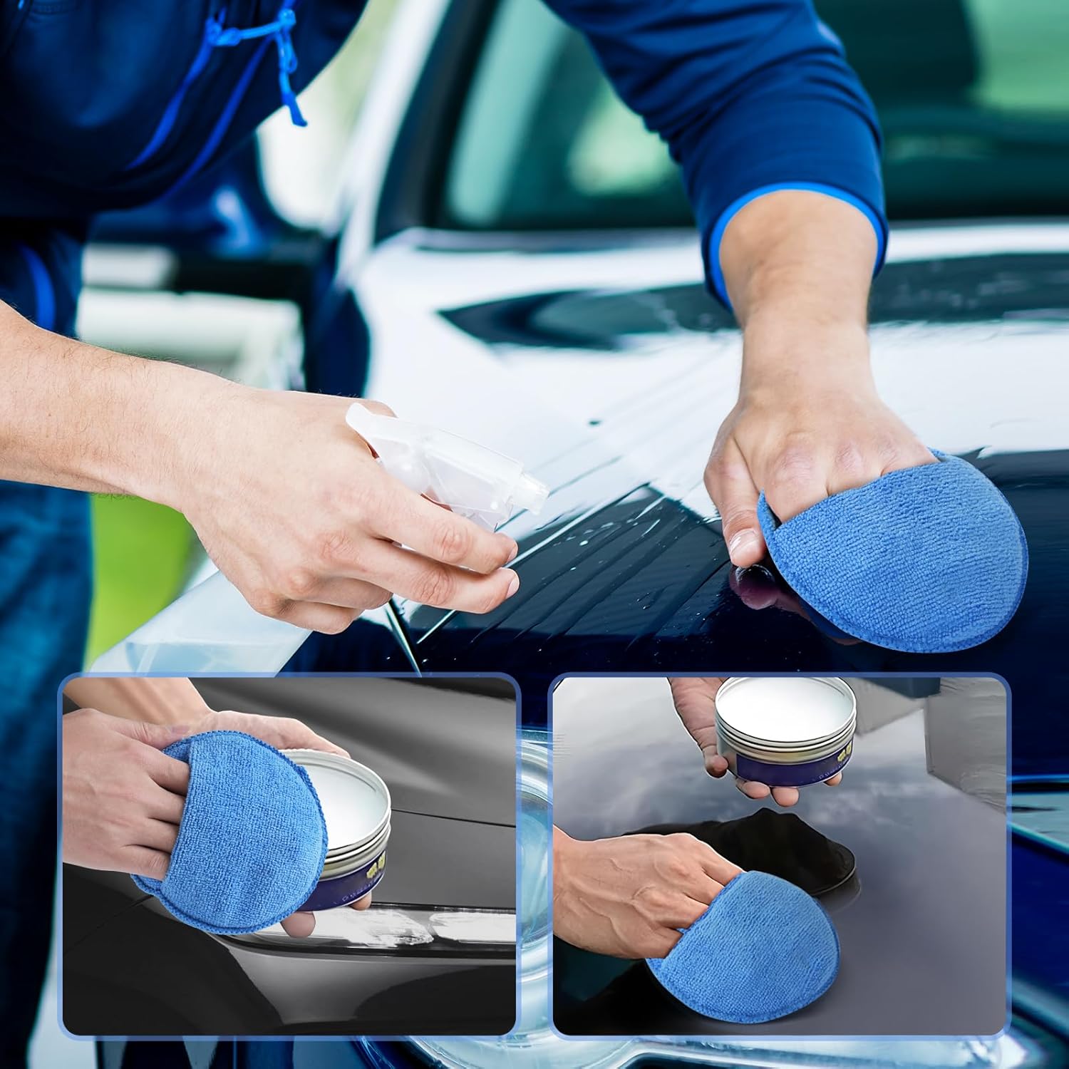 Auto Cleaning Sponge Brush Wax - Car Wax Polishing Pad 评论和价格