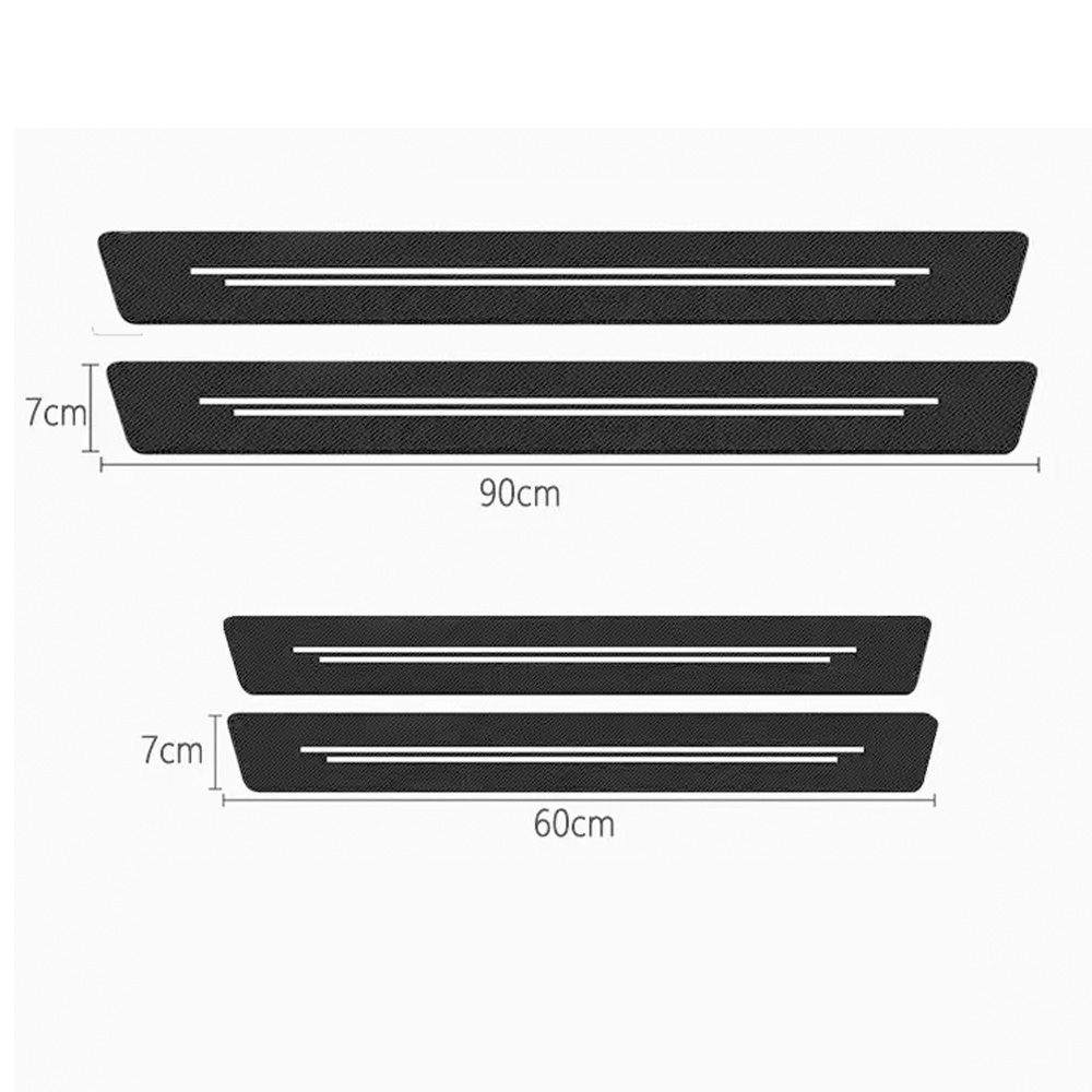 4pcs Car Door Sill Protector S - Bumper Guard Protector 评论和价格