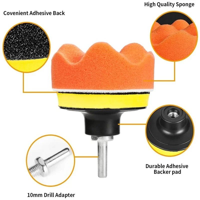 Car Polishing Sponge Pads Kit  - Car Wax Polishing Pad 评论和价格