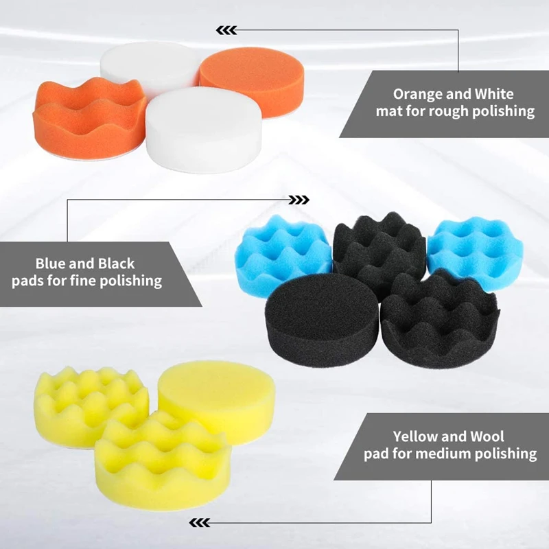 Car Polishing Sponge Pads Kit  - Car Wax Polishing Pad 评论和价格