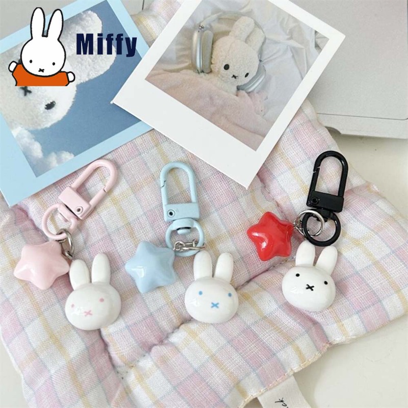Kawaii Miffy Keychain Cute Rab - Car Accessories Parts 评论和价格