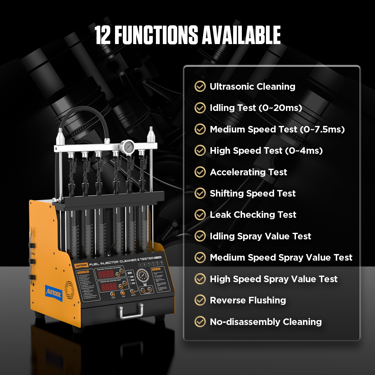 AUTOOL CT400 GDI EFI FEI Piezo - Fuel Injector Cleaner 评论和价格