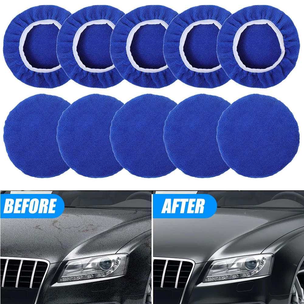 5-10inches Car Microfiber Poli - Car Wax Polishing Pad 评论和价格